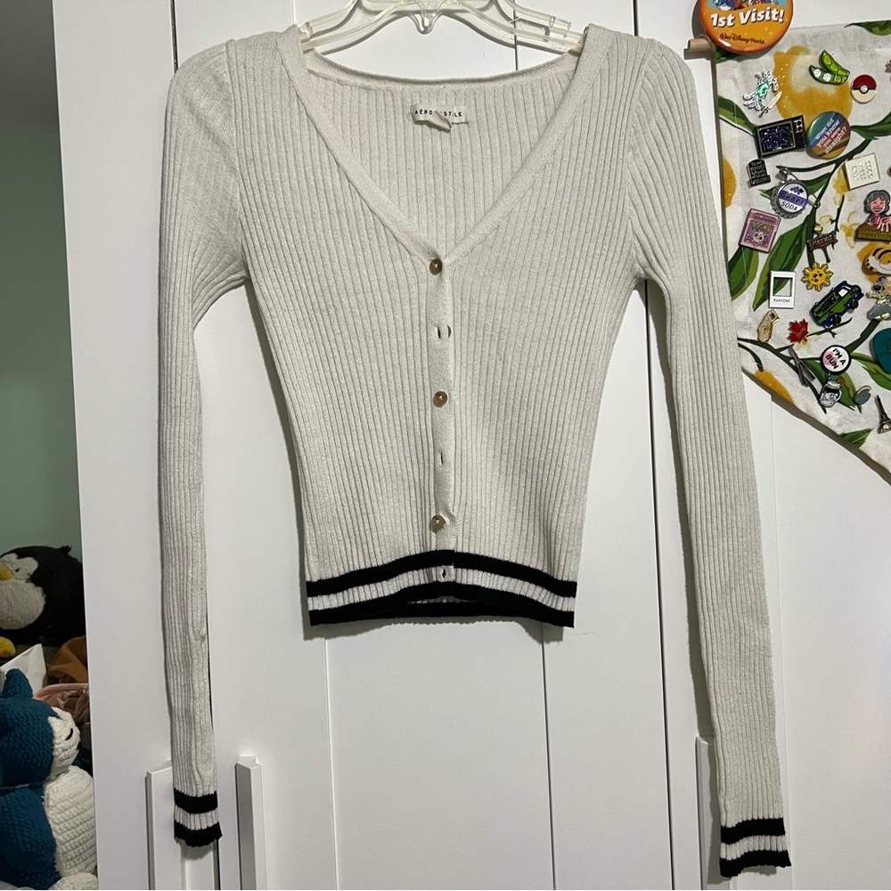 Aeropostale Slightly Cropped Cardigan
